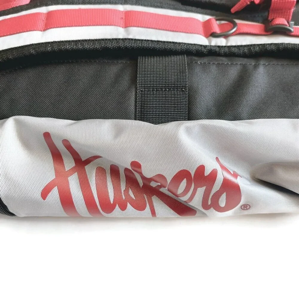 adidas Nebraska Cornhuskers 5-Star Team 2 Laptop Backpack 14 x 9 x 20 Gray Red